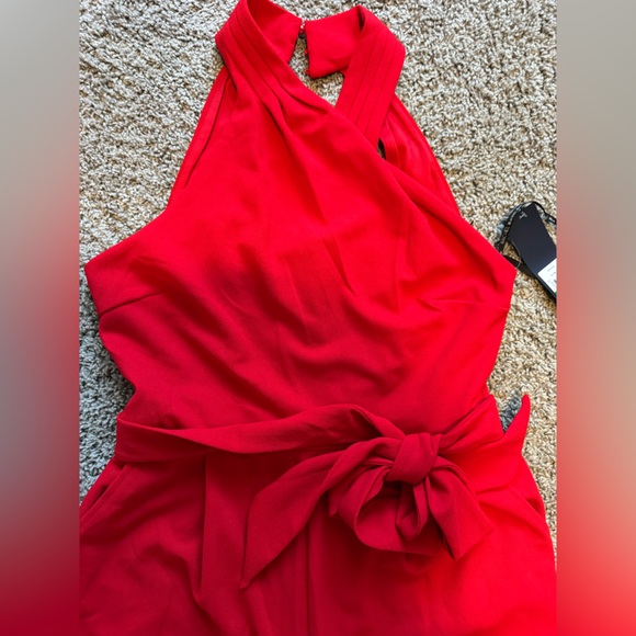 RACHEL Rachel Roy Vibrant Red Jumpsuit | New with Tags - Picture 6 of 12